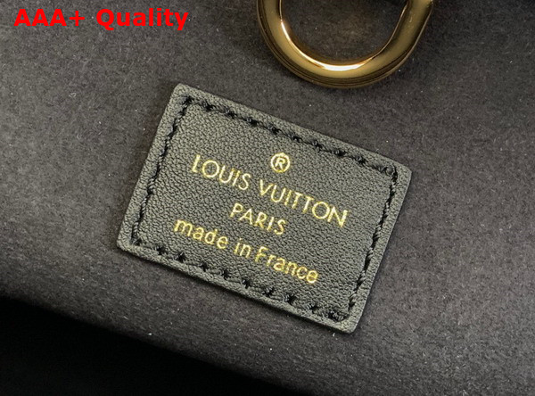 Louis Vuitton Lock It MM Bag in Black Taurillon Leather and Smooth Leather M22914 Replica
