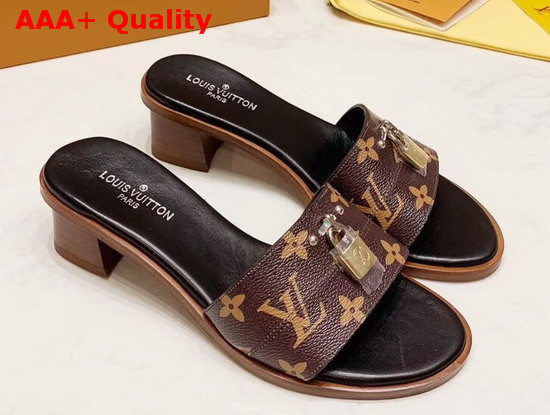 Louis Vuitton Lock It Mule Patent Monogram Canvas Replica
