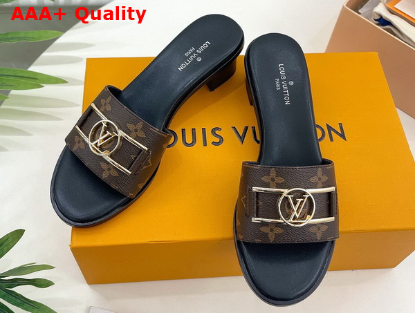 Louis Vuitton Lock It Mule in Patent Monogram Canvas 1A660F Replica