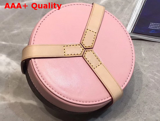 Louis Vuitton Lock Me Box Gm in Monogram Canvas and Pink Natural Leather Replica