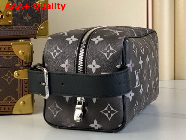 Louis Vuitton Locker Dopp Kit Black Brushed Monogram Cowhide Leather M11670 Replica