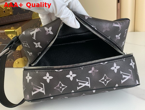 Louis Vuitton Locker Dopp Kit Black Brushed Monogram Cowhide Leather M11670 Replica