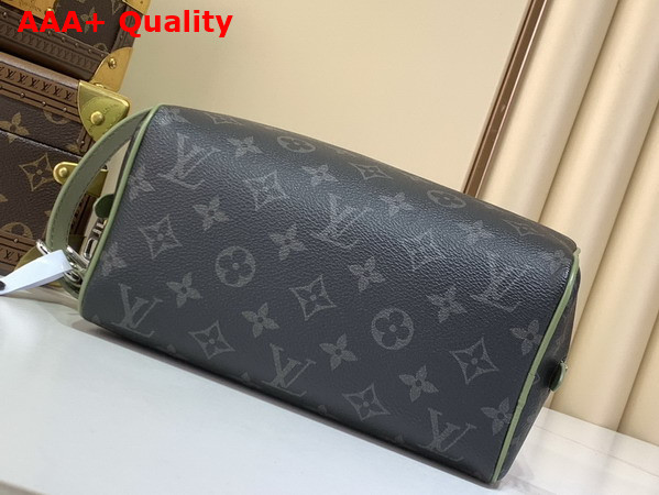 Louis Vuitton Locker Dopp Kit Khaki Green Monogram Eclipse Coated Canvas M28840 Replica