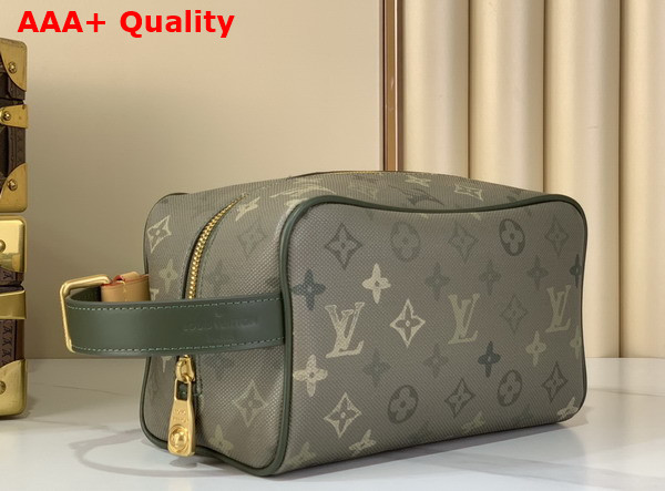 Louis Vuitton Locker Dopp Kit Khaki Green Monogram Surplus Coated Canvas M26963 Replica