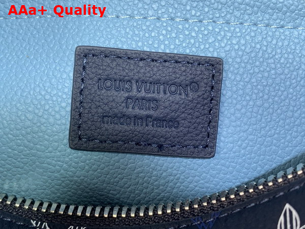 Louis Vuitton Locker Dopp Kit Navy Blue Monogram Shadow Calfskin M28835 Replica