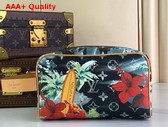 Louis Vuitton Locker Dopp Kit Navy Blue Monogram Surfin Coated Canvas Replica