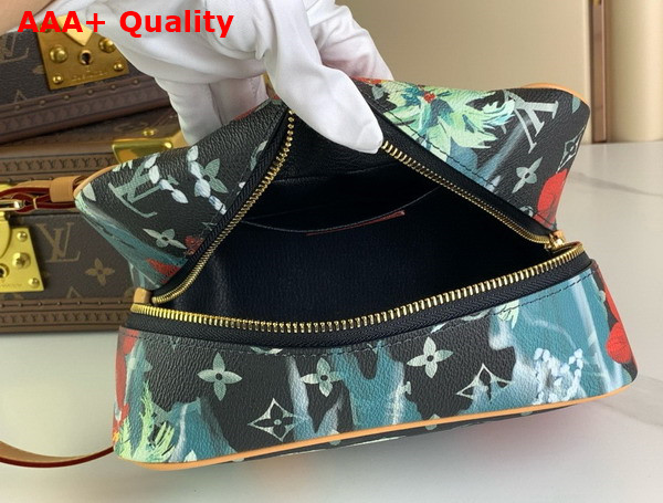 Louis Vuitton Locker Dopp Kit Navy Blue Monogram Surfin Coated Canvas Replica
