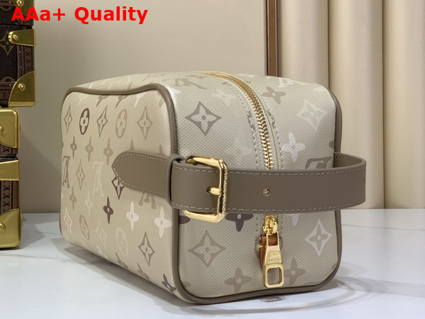 Louis Vuitton Locker Dopp Kit Sand Beige Monogram Surplus Coated Canvas Replica