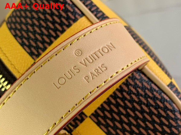 Louis Vuitton Locker Dopp Kit Yellow Damier Pop Coated Canvas N40567 Replica