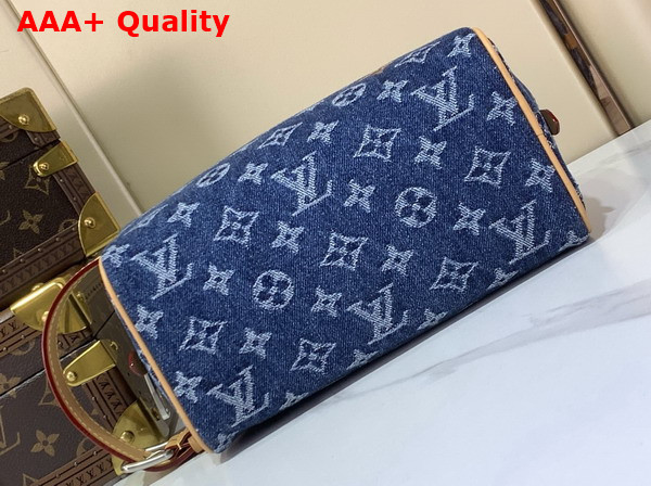 Louis Vuitton Locker Dopp Kit in Blue Monogram Denim Flowers M28363 Replica