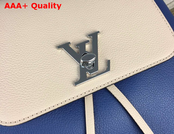 Louis Vuitton Lockme Backpack Denim Soft Calf Leather Exterior Replica