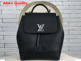 Louis Vuitton Lockme Backpack Noir Soft Calf Leather Replica
