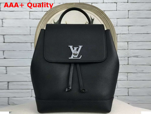 Louis Vuitton Lockme Backpack Noir Soft Calf Leather Replica