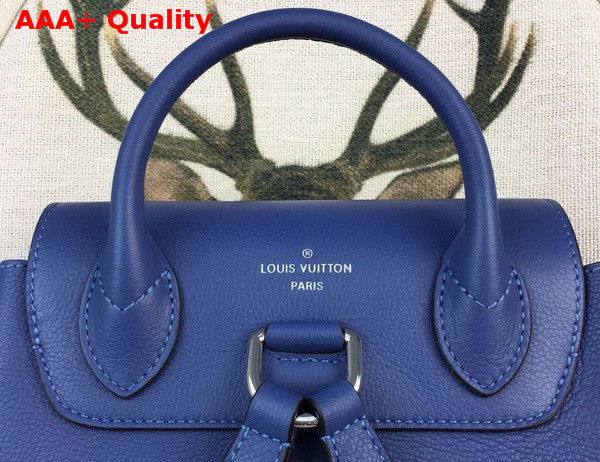 Louis Vuitton Lockme Backpack in Blue Calf Leather Replica