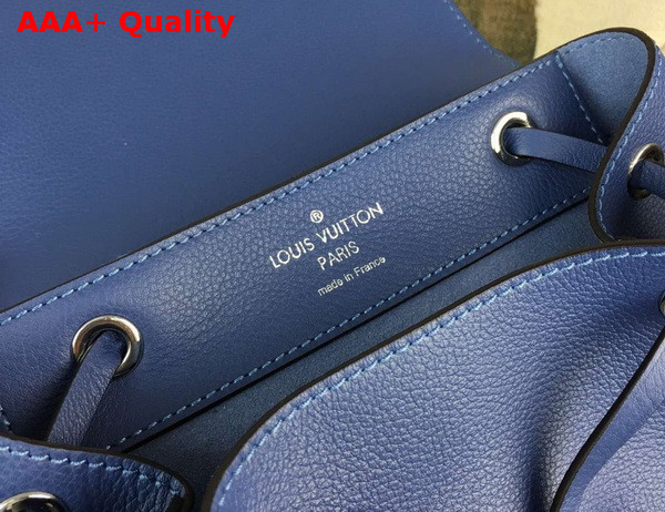 Louis Vuitton Lockme Backpack in Blue Calf Leather Replica