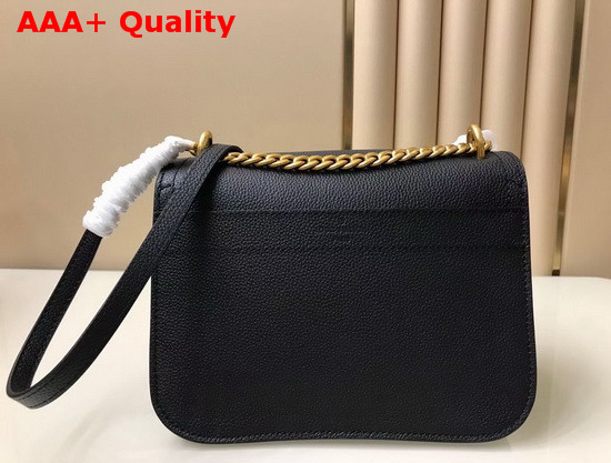 Louis Vuitton Lockme Chain PM Handbag Black Grained Calf Leather M57073 Replica