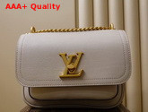 Louis Vuitton Lockme Chain PM Handbag Greige Grained Calf Leather M57072 Replica