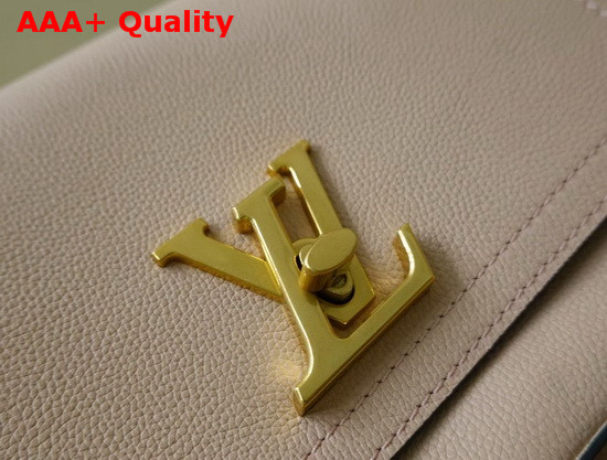 Louis Vuitton Lockme Chain PM Handbag Rose des Sables Pink Grained Calf Leather M57071 Replica