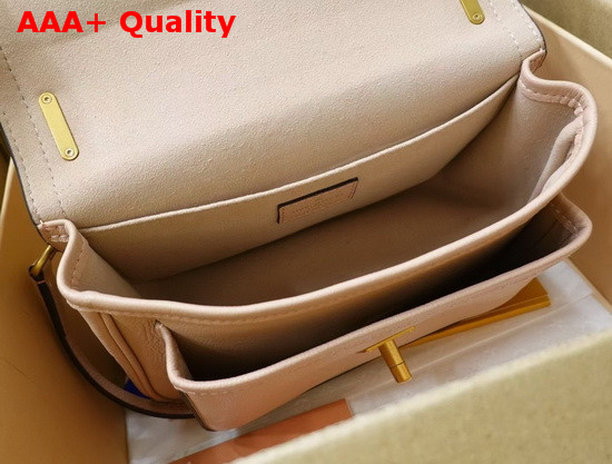 Louis Vuitton Lockme Chain PM Handbag Rose des Sables Pink Grained Calf Leather M57071 Replica