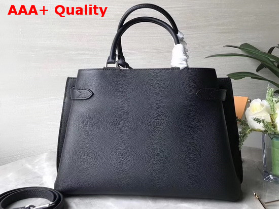 Louis Vuitton Lockme Day Tote Bag in Black Grained Calf Leather M53730 Replica