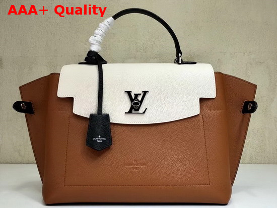 Louis Vuitton Lockme Ever Caramel Creme Noir Soft Calfskin M52360 Replica