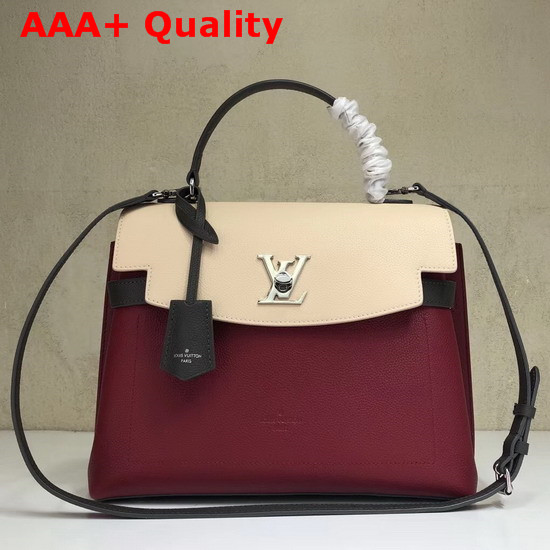 Louis Vuitton Lockme Ever Lie De Vin Etain Creme Calfskin M52431 Replica