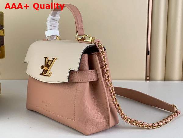 Louis Vuitton Lockme Ever Mini Handbag Rose Quartz Trianon Grained Calf Leather M22626 Replica