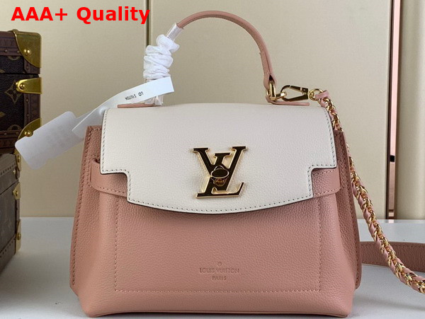 Louis Vuitton Lockme Ever Mini Handbag Rose Quartz Trianon Grained Calf Leather M22626 Replica