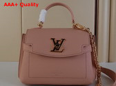 Louis Vuitton Lockme Ever Mini Handbag in Rose Trianon Pink Grained Calf Leather M21088 Replica