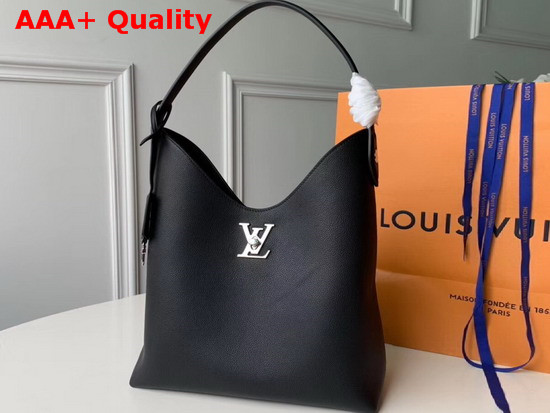 Louis Vuitton Lockme Hobo Noir Soft Calfskin M52776 Replica