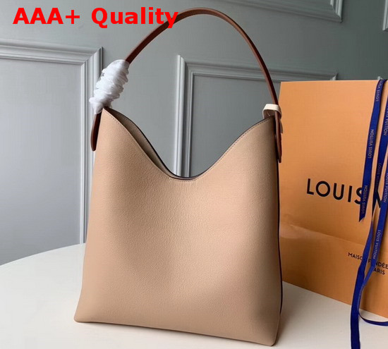 Louis Vuitton Lockme Hobo in Beige Soft Calfskin M44330 Replica