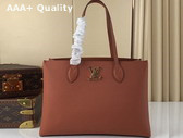 Louis Vuitton Lockme Shopper Chataigne Brown Grained Calf Leather M58927 Replica