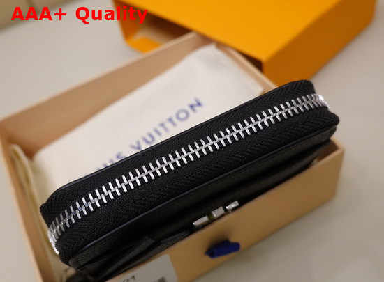 Louis Vuitton Lockme Zippy Coin Purse in Black Calf Leather M80099 Replica