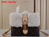 Louis Vuitton Locky BB Bag Monogram Coated Canvas and Shearling M46318 Replica