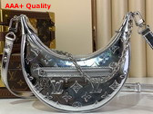 Louis Vuitton Loop Bag in Silver Monogram Embossed Coated Canvas M11833 Replica