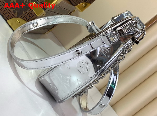 Louis Vuitton Loop Bag in Silver Monogram Embossed Coated Canvas M11833 Replica