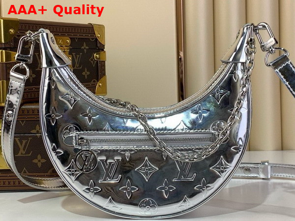 Louis Vuitton Loop Bag in Silver Monogram Embossed Coated Canvas M11833 Replica