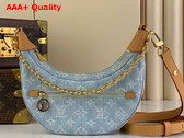 Louis Vuitton Loop Bag in Sky Blue Monogram Denim M24846 Replica