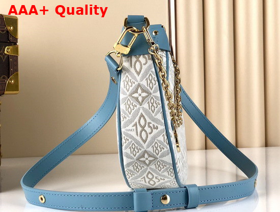 Louis Vuitton Loop Handbag Ecru Blue Since 1854 Jacquard Textile M81094 Replica
