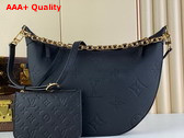 Louis Vuitton Loop Hobo Bag in Black Monogram Empreinte Leather M46725 Replica