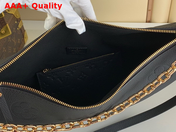 Louis Vuitton Loop Hobo Bag in Black Monogram Empreinte Leather M46725 Replica