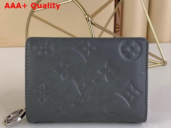 Louis Vuitton Lou Wallet in Anthracite Gray Monogram Embossed Lambskin Replica