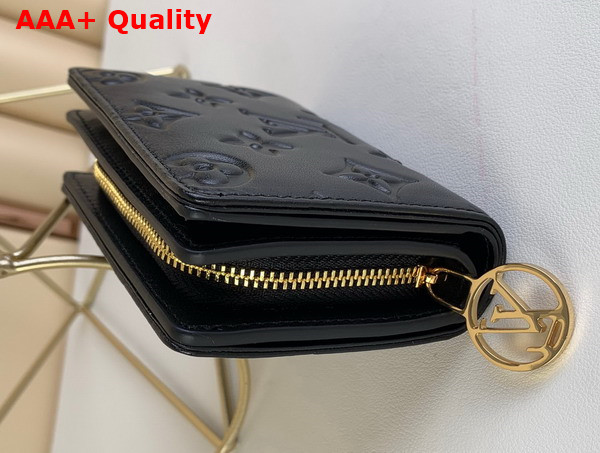 Louis Vuitton Lou Wallet in Black Monogram Embossed Lambskin M81599 Replica