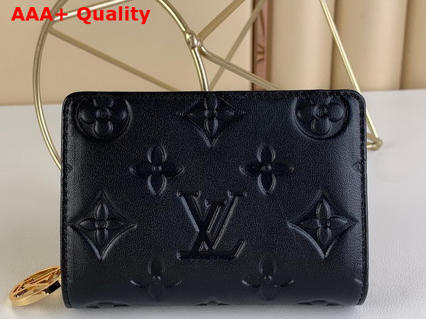 Louis Vuitton Lou Wallet in Black Monogram Embossed Lambskin M81599 Replica