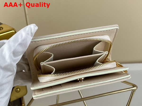 Louis Vuitton Lou Wallet in Cream Puffy Lambskin Contrasting Monogram Flowers M82291 Replica