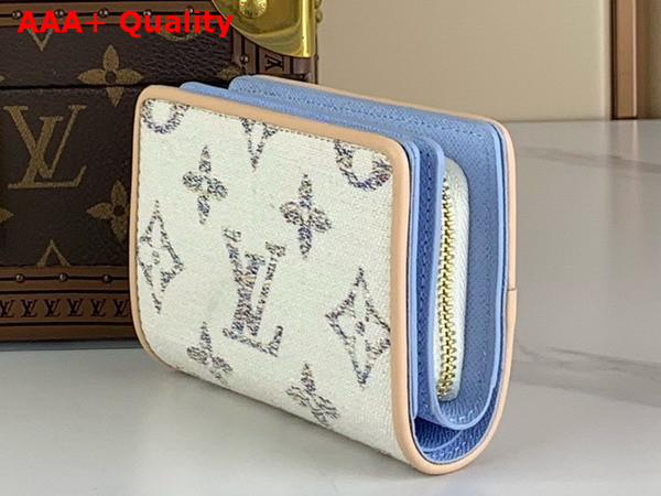 Louis Vuitton Lou Wallet in Multicolor White Monogram Jacquard Fabric M83500 Replica