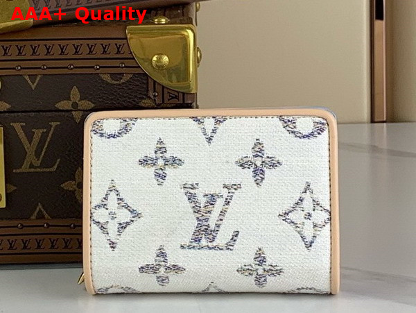 Louis Vuitton Lou Wallet in Multicolor White Monogram Jacquard Fabric M83500 Replica