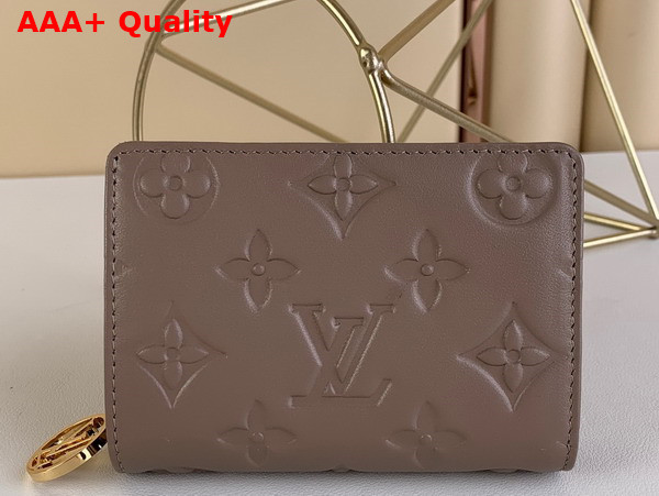 Louis Vuitton Lou Wallet in Taupe Monogram Embossed Lambskin Replica