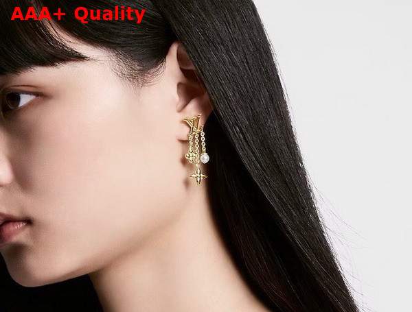Louis Vuitton Louisa Earrings Gold Color M01574 Replica