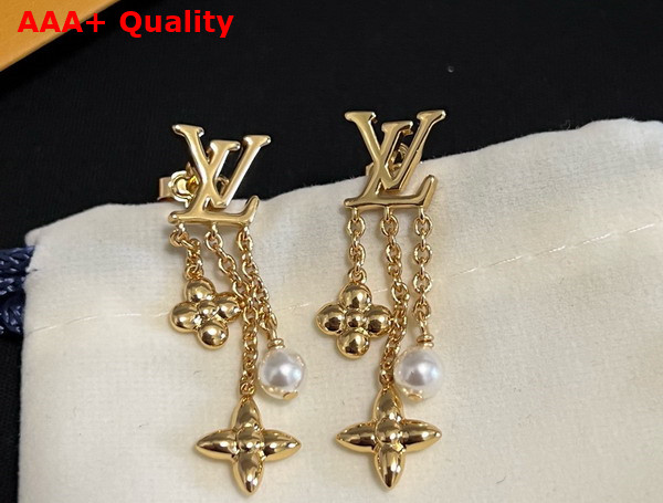 Louis Vuitton Louisa Earrings Gold Color M01574 Replica
